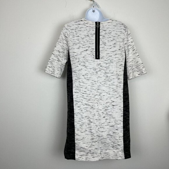 Rachel Rachel Roy Gray black Space Dyed Shift Career Dress Pockets Size Large - Picture 4 of 8